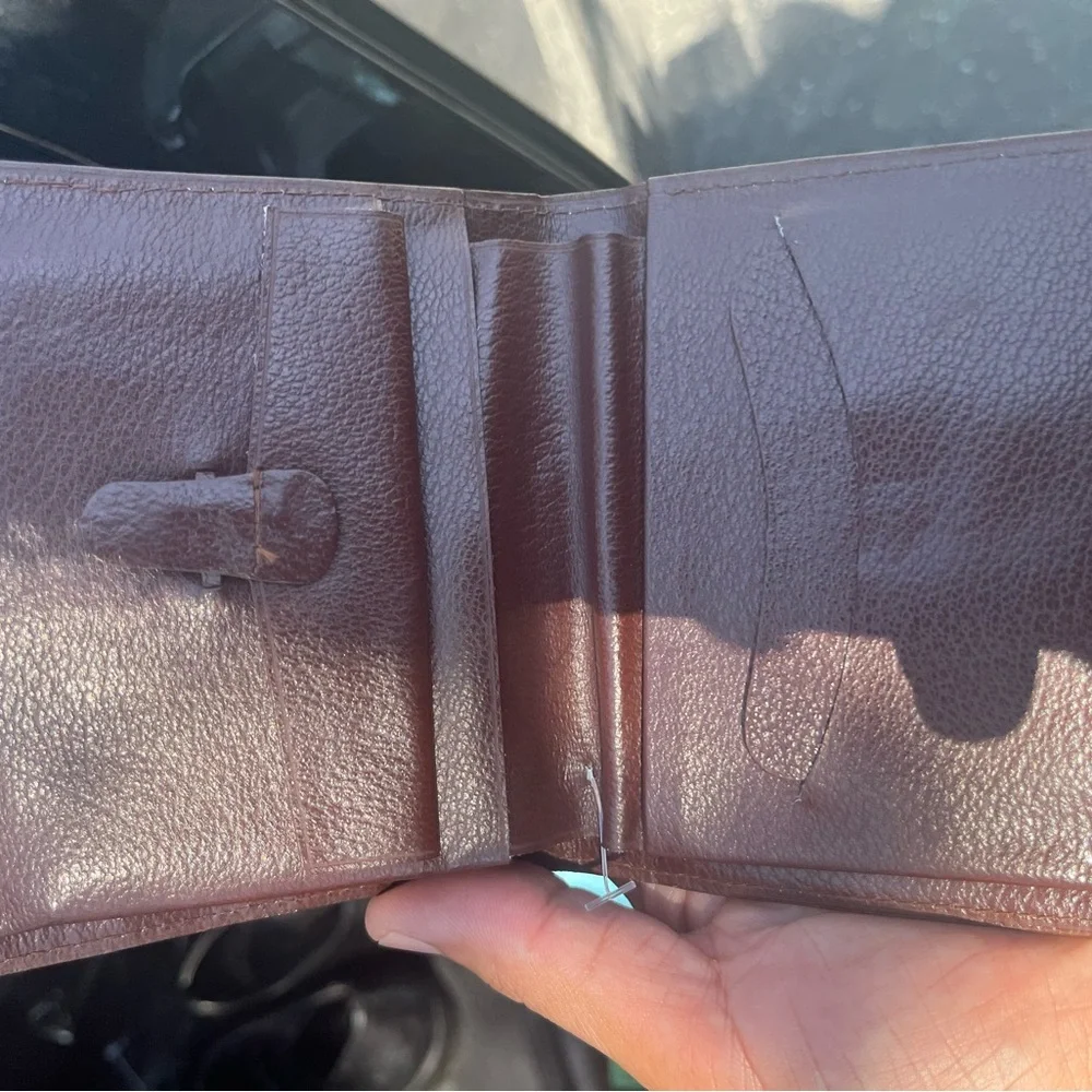 Men's and women’s 100% real Brown Crocodile-Pattern Leather Wallet